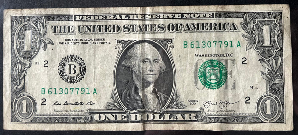 12 Dollars from all the Federal Reserve Banks across the United States of America: A,B,C,D,E,F,G,H,I,J,K,L 16x20 frame